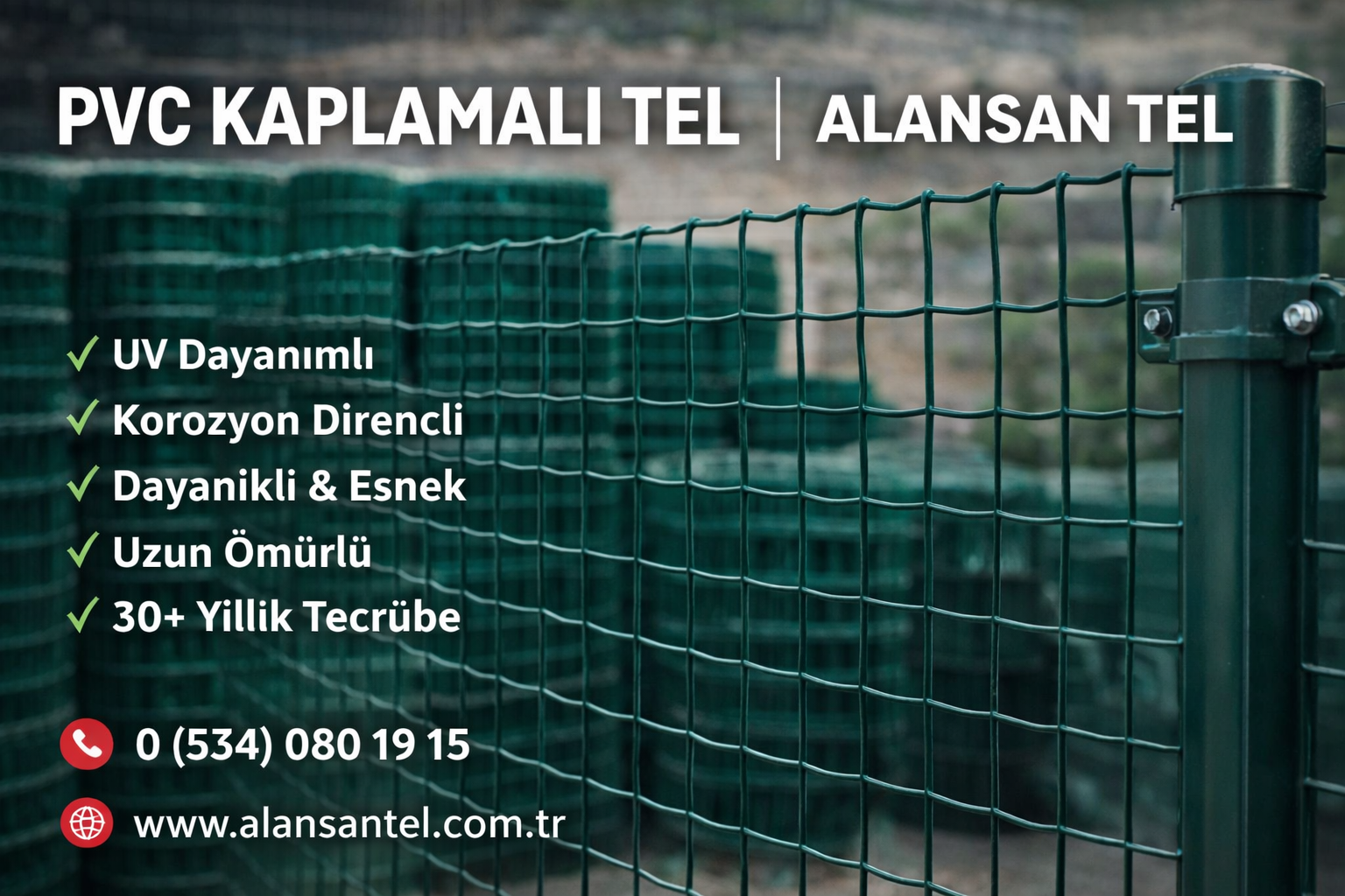 PVC Kaplamalı Tel | Alansan Tel